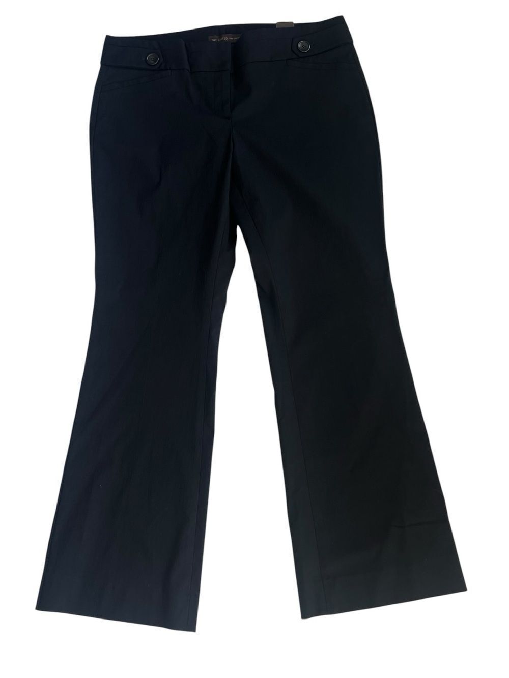 NWT The Limited Exact Stretch Black Bootcut Career Quiet Luxury PANTS 12 Short